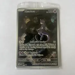 Pokemon 151 Mewtwo 052 Scarlet & Violet UPC Black Star Promo Card Holo Sealed - Image 1