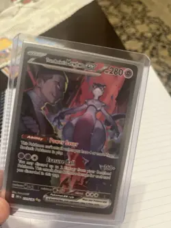 Pokemon TCG Destined Rivals Team Rockets Mewtwo EX Card 231/182 Ultra Rare - Image 2