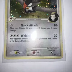 STARAPTOR FB LV. 50 Supreme Victors POKEMON Holo 2009 Trading Card 11/147 - Image 3