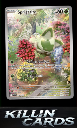 Sprigatito - 196/193 196/193 Pokemon Illustration Rare SV02: Paldea Evolved Card - Image 1