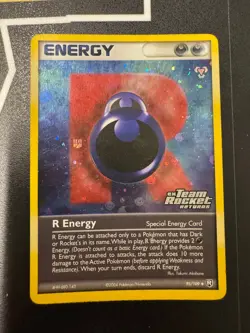 Pokemon R Energy EX Team Rocket Returns 95/109 Reverse Ultra Rare Holo Card - Image 1