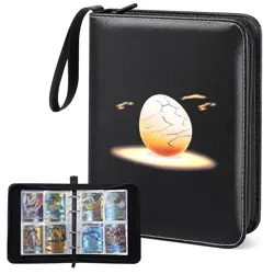 HIRALIY Trading Card Album 4 Ring Binder 400 Standard Size Cards - Image 1