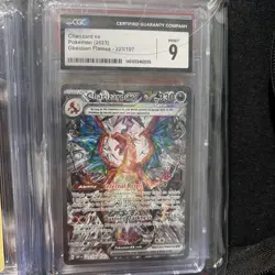 Pokemon Card TCG Charizard EX SIR Obsidian Flames 223/197 CGC 9 MINT - Image 1