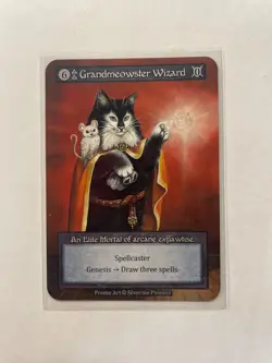 Sorcery TCG Grandmeowster Wizard Promo Card Spellcaster Severine Pineaux - Image 1