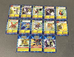 (10) Digimon Digi-Battle Taco Bell Promo Cards + (3) Tip Cards / Bandai 2000 - Image 1
