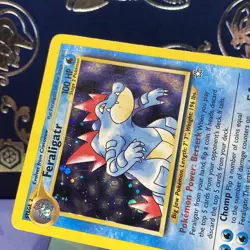 Pokemon 2000 Feraligatr Neo Genesis Holo Card 4/111 MP - Image 3