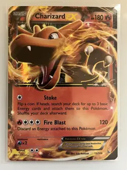 Charizard EX - Jumbo Card 011/106 XY - Flashfire [Lightly Played] - Image 1