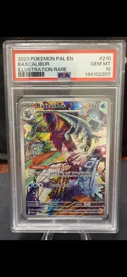 Pokemon Baxcalibur TCG Scarlet & Violet Paldea Evolved Holo Card 210/193 PSA 10 - Image 1