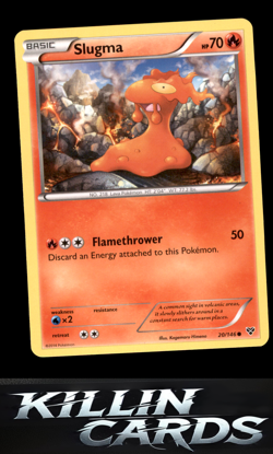 Slugma 20/146 Pokemon Common XY Base Set Card LP - Image 1