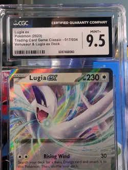 CGC 9.5 Lugia ex 017/034 Trading Card Game Classic Holo - Image 2