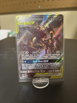 Pokemon Umbreon & Darkrai Tag Team GX SM241 Black Star Promo Card - Image 1