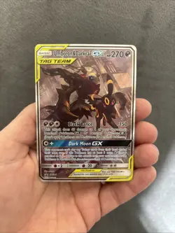 Pokemon Umbreon & Darkrai Tag Team GX SM241 Black Star Promo Card - Image 3