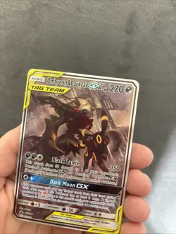 Pokemon Umbreon & Darkrai Tag Team GX SM241 Black Star Promo Card - Image 4