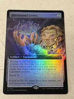 mtg Borderless foil, Mirrormind Crown, artifact, Lorwyn Eclipsed, unplayed - Image 1
