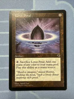 Lotus Petal - Tempest - Magic The Gathering - Vintage 1997 - Image 1