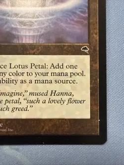Lotus Petal - Tempest - Magic The Gathering - Vintage 1997 - Image 4
