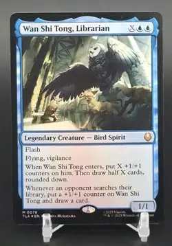Magic The Gathering - Wan Shi Tong, Librarian 0078 Foil (NM) MYTHIC TLA - Image 1