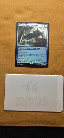 Magic The Gathering - Wan Shi Tong, Librarian 0078 Foil (NM) MYTHIC TLA - Image 3