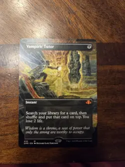 MTG Magic the Gathering Vampiric Tutor Borderless DMR! - Image 1