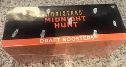 MtG Midnight Hunt Draft Booster Box Sealed with Free Shipping - Image 3