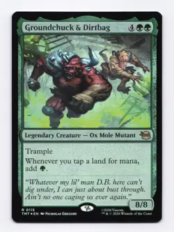 Groundchuck & Dirtbag (Foil) 0115 (R) MTG Teenage Mutant Ninja Turtles (TMT) - Image 1