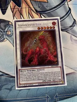 Yugioh Admancipator Risen - Leonite SESL-EN007 Secret Rare 1st Ed NM - Image 1