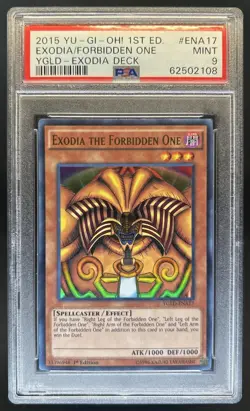 2015 Yu-Gi-Oh! Yugi's 1st Exodia the Forbidden One #YGLD-ENA17 PSA 9 - Image 1