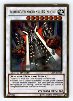 Yugioh Karakuri Steel Shogun mdl 00X "Bureido" GLD5-EN035 Gold Rare - NM 💎 - Image 1