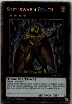 Steelswarm Roach (Platinum Secret Rare) Platinum Secret Rare Quarter Century Sta - Image 1
