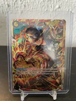 One Piece Carrying On His Will Sabo OP13-120 Secret Rare SEC SP NM - Image 1