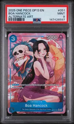 Boa Hancock One Piece Op13-Carrying On His Will 051 2025 PSA 9 MINT - Image 1