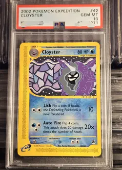 Psa10 E-reader - Cloyster Expedition Regular 2002 Rare Pokemon Card - Image 2