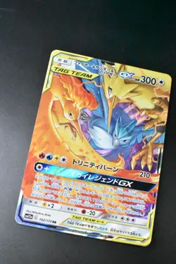 Moltres Zapdos Articuno GX 102/173 Tag Team All Stars 2019 RR Pokemon Card - Image 3