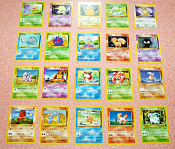 60 Vintage Pokemon Card Lot 1999 WOTC Base Set Jungle Fossil Non-Holo LP Collect - Image 3
