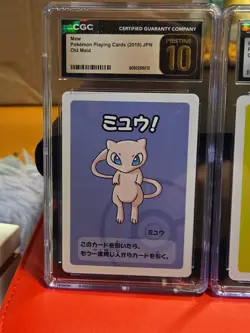 Lot Of 3 Pokemon Old Maid Playing Cards Graded Slabs CGC 10 Psyduck Raichu Mew - Image 5