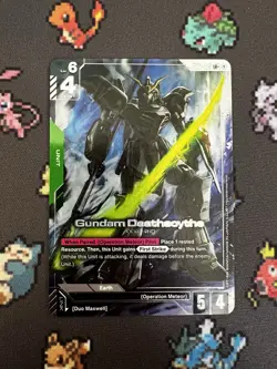 Gundam Deathscythe Alternate Art Foil - GD01-025 LR+ NM - Gundam TCG Card Game - Image 1