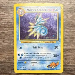 Pokemon Misty's Seadra Gym Heroes Prerelease Promo Holo Card No.9 70HP - Image 1