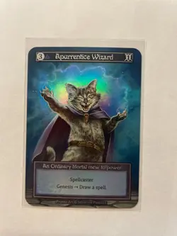 Sorcery TCG Apurrentice Wizard FOIL Promo Card Severine Pineaux Art NM - Image 1