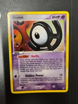 Pokemon Unown U/28 EX Unseen Forces Ultra Rare Holo Card - Image 1
