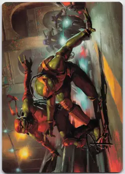 Raph & Mikey, Troublemakers Art Card (Gold-Stamped Sig) S Art Series: TMNT 17 NM - Image 1