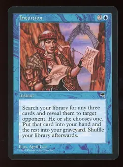 Tempest Intuition ~ Pre-Modern MTG/Magic ~ NM/MINT+ Condition - Image 1