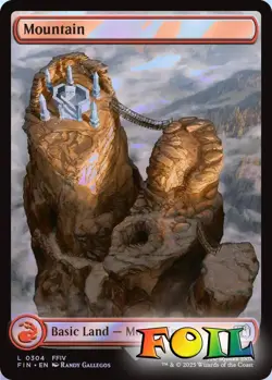 Mountain 0304 MTG FINAL FANTASY Land NP Foil - Image 1