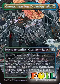 Omega Heartless Evolution Borderless 0347 MTG FINAL FANTASY Uncommon NP Foil - Image 1