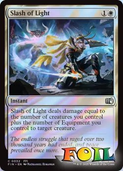 Slash of Light 0032 MTG FINAL FANTASY Common NP Foil - Image 1