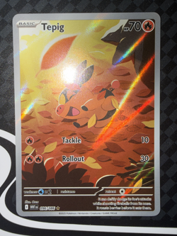 Pokemon TCG Tepig Art Rare 096/086 White Flare Near Mint - Image 2