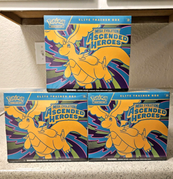 LOT OF 3 Pokemon Ascended Heroes ETB Elite Trainer Box IN HAND BRAND NEW SEALED - Image 1