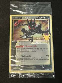 SEALED Pokemon Greninja Gold Star Holo Promo Black Star SWSH144 Celebrations - Image 1