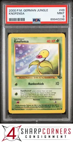 2000 POKEMON GERMAN JUNGLE #49 KNOFENSA POP 4 PSA 9 - Image 1