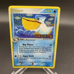 Pelipper 21/107 EX Deoxys Reverse Holo Stamped HP - Image 1