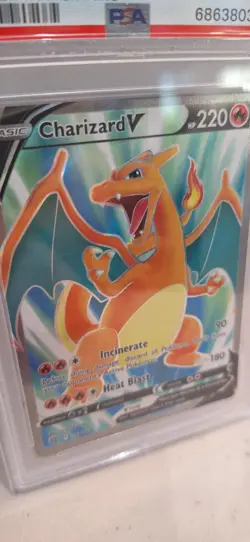 Pokemon - Charizard V - Full Art Holo #153/177 - Brilliant Stars - PSA 10 - Image 2
